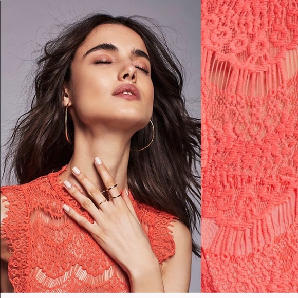 💫Free People [NWT] Daydream Bodycon Lace Dress - Picture 5 of 5